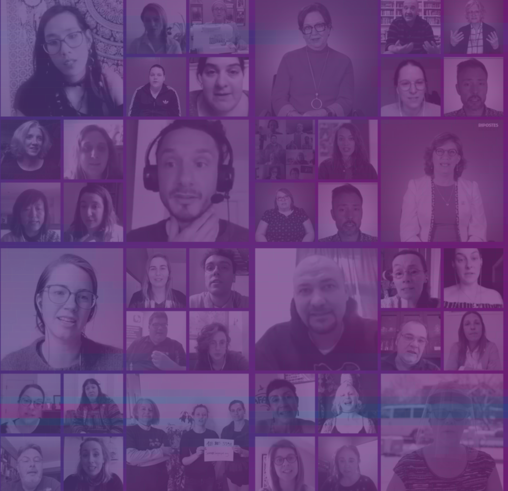 Mosaïque de participants